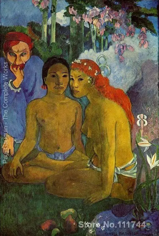 

Fine art modern Contes Barbares Aka Primitive Tales by Paul Gauguin paintings Hand painted High quality