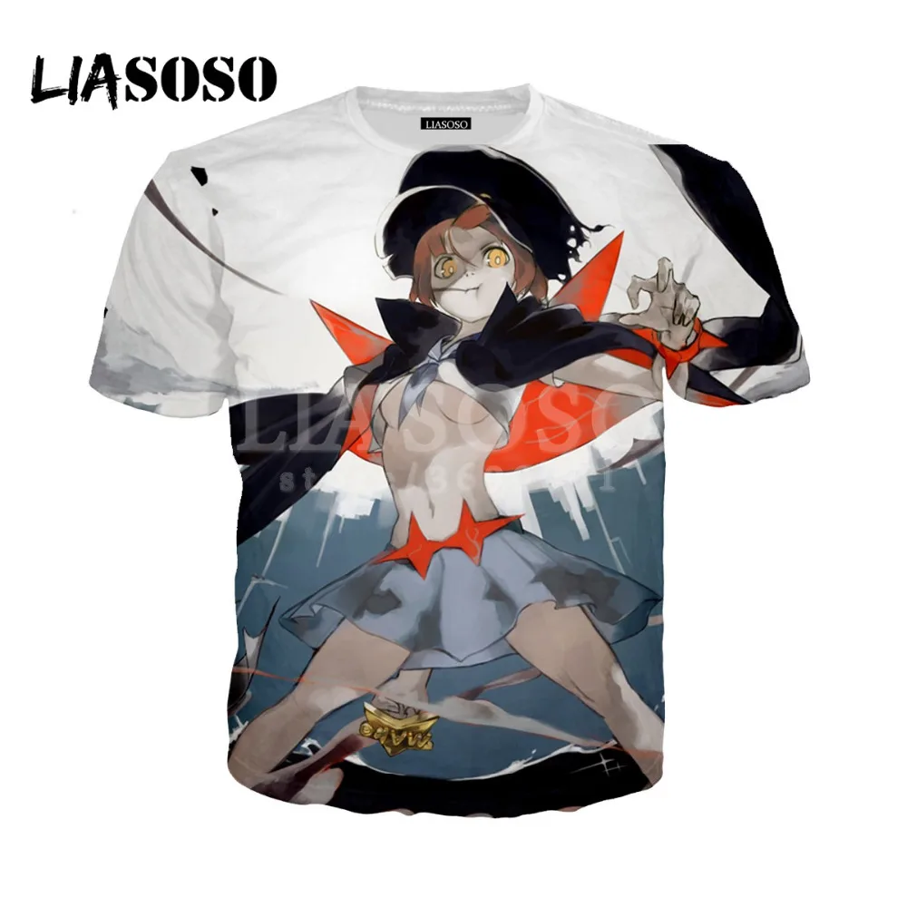 Футболка с 3D принтом для женщин и мужчин японское аниме косплей Kill La Ryuko летняя