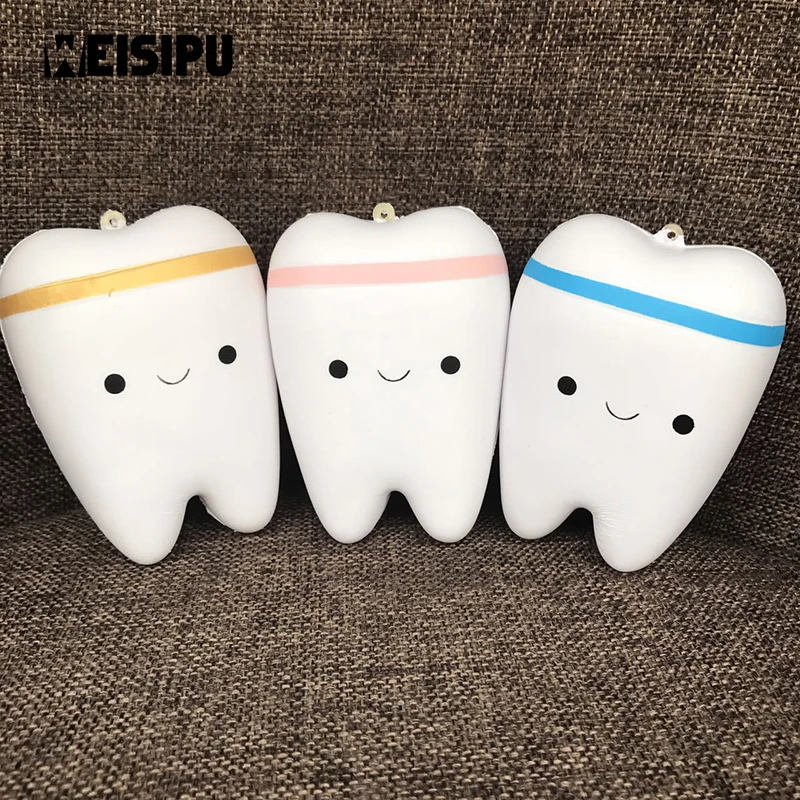 WEISIPU 1 шт. Одежда высшего качества зубная Jumbo мягкий медленно поднимающийся выжать стресс ручной мягкая игрушка вечерние подарок вечерние свадебные сувениры разные цвета