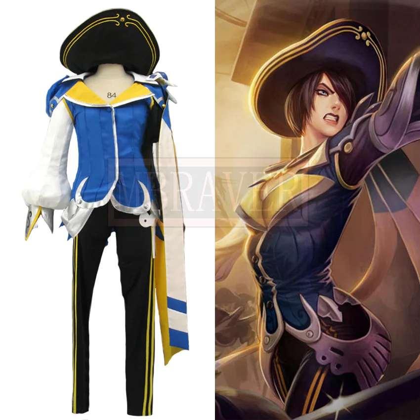 Костюм для косплея LOL The Великий дуэлянт Fiora Лоран Королевская гвардия костюм