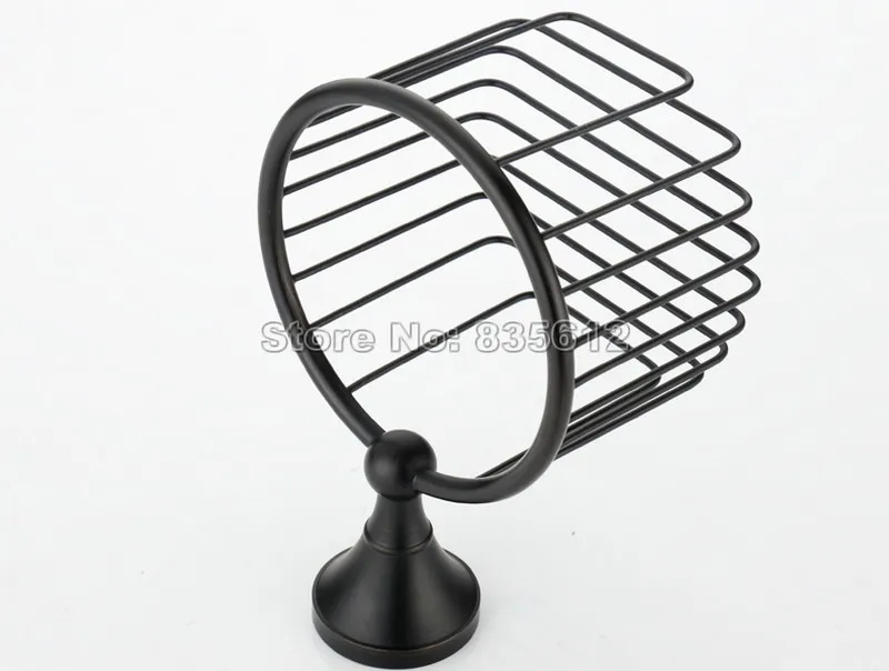 Bathroom Accessory Black Oil Rubbed Bronze Toilet Paper Holder Wall Mounted Roll Tissue Basket Wba855 | Обустройство дома