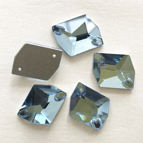 Aquamarine YANRUO 3265 космический плоской задней пришить хрустальные камни для шитья Стекло из горного хрусаля самодельное Свободные Стразы для платья - Цвет: Aquamarine