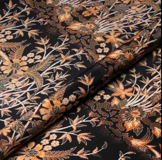 Высокое качество дизайнер креп-крепдешин 100% чистого шелка ткани цифровой печати