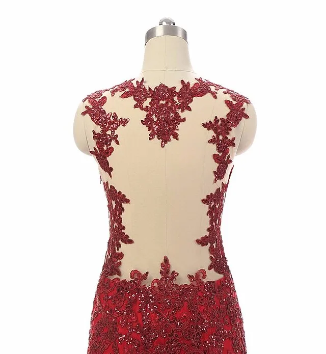 Сексуальное женское платье-Русалка для выпускного вечера 2020 с кружевом из бисера