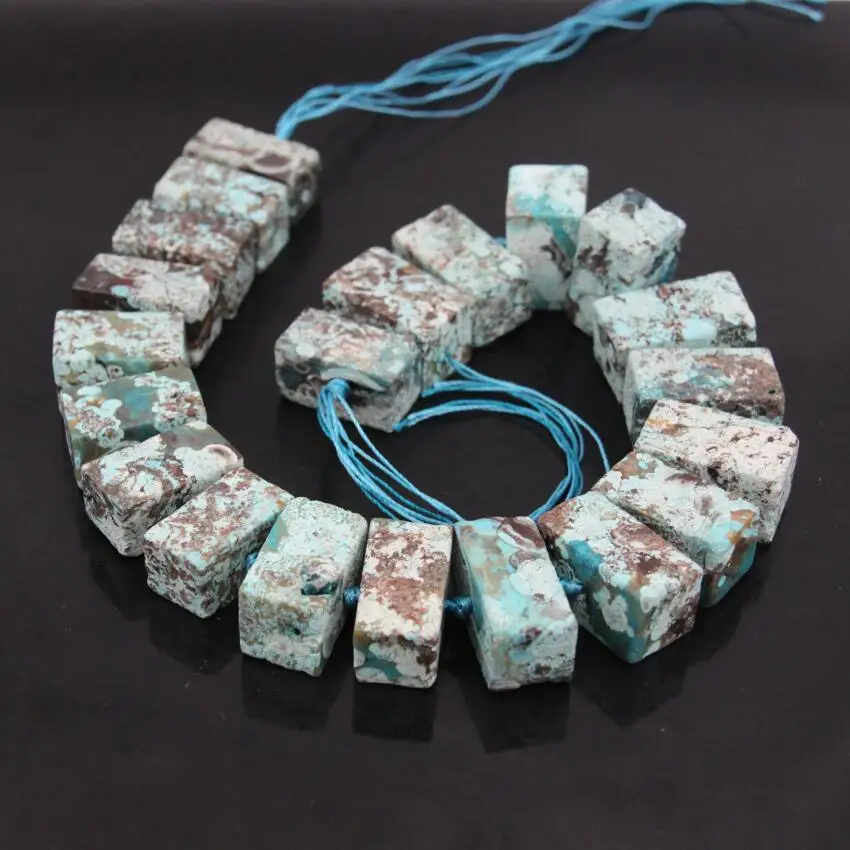Approx21PCS/strand натуральный пресноводный жемчуг синий Ocean jaspers драгоценные камни прямоугольный ломтик плиты Самородок Свободные бусины ювелирные изделия для кулон для изготовления ювелирных изделий, сделано в Китае