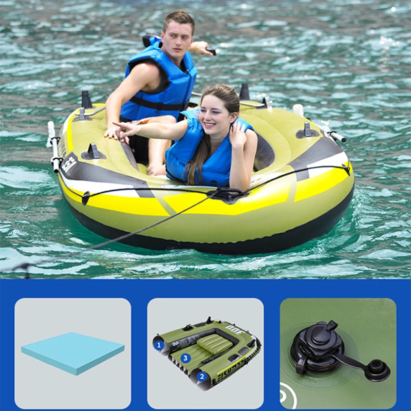 Intex Excursion 2 4 человек надувная лодка комплект с алюминиевыми веслами и высоким