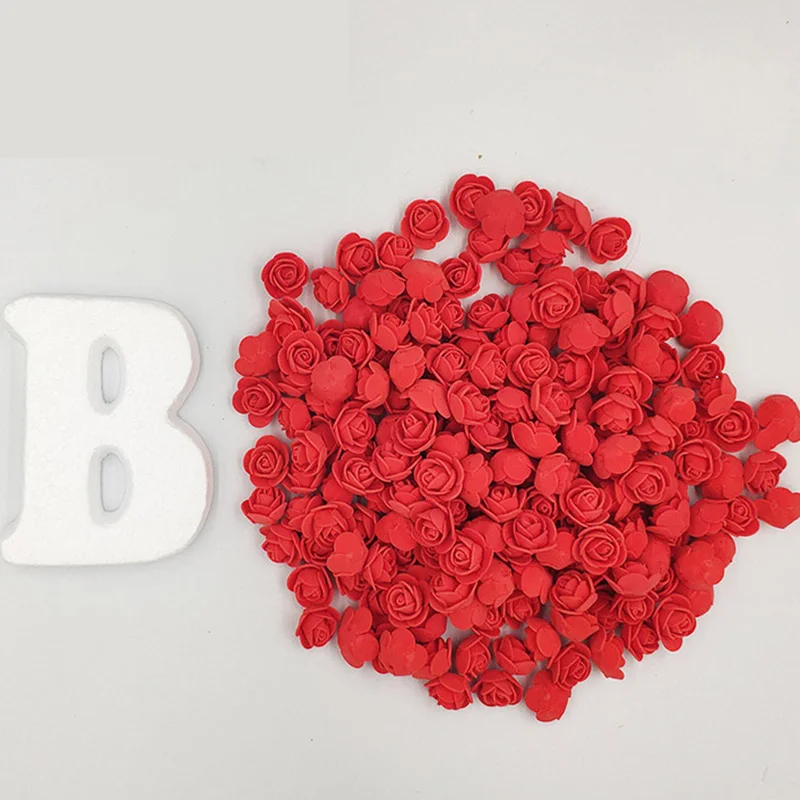 51 шт. ПЕНА РОЗА буквенный искусственный цветок букет многоцветная Роза свадебное