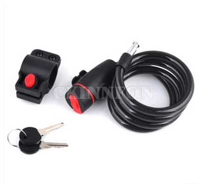 

200Pcs/Lot Universal Anti-Theft Bike Bicycle Lock Stainless Steel Cable Coil For Castle Motorcycle Cycle Bike Security Lock