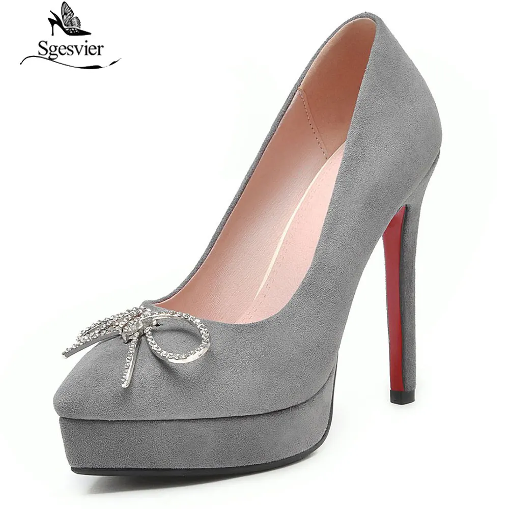 Sgesvier/женские туфли-лодочки туфли с бантом на высоком тонком каблуке офисные