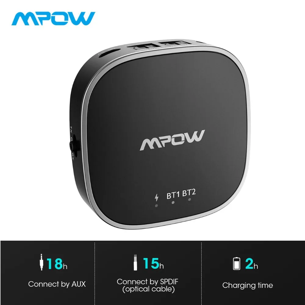Mpow беспроводной адаптер Bluetooth 5 0 передатчик приемник с APTX/APTX HD/APTX LL RCA цифровой