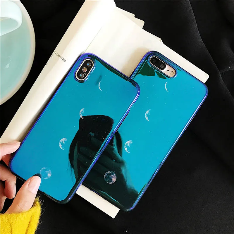 Лазерный Чехол для мобильного телефона Blu-Ray Eclipse Iphone 66S 78 78Plus X Универсальный