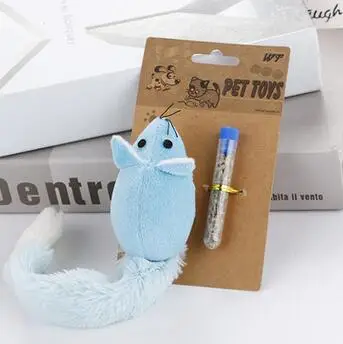 Игрушка для кошек мышь с кошкой длинным хвостом комбинация мятных мышей