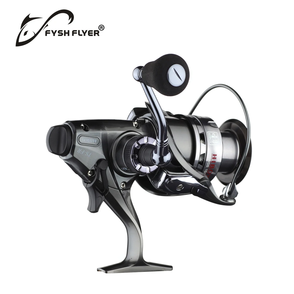 New Carp Fishing Spinning Reel Two-Speed Gear Ratio 10+1BB 4.3:1/6.3:1 Drag 17lb Aluminum Front and Rear CNC Handle | Спорт и
