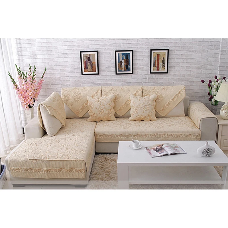 1Piece Europe Style Sofa Covers Cotton Fabric Flower Pattern Towel Soft Slipcover Couch Cover For Living Room Home Decor | Дом и сад