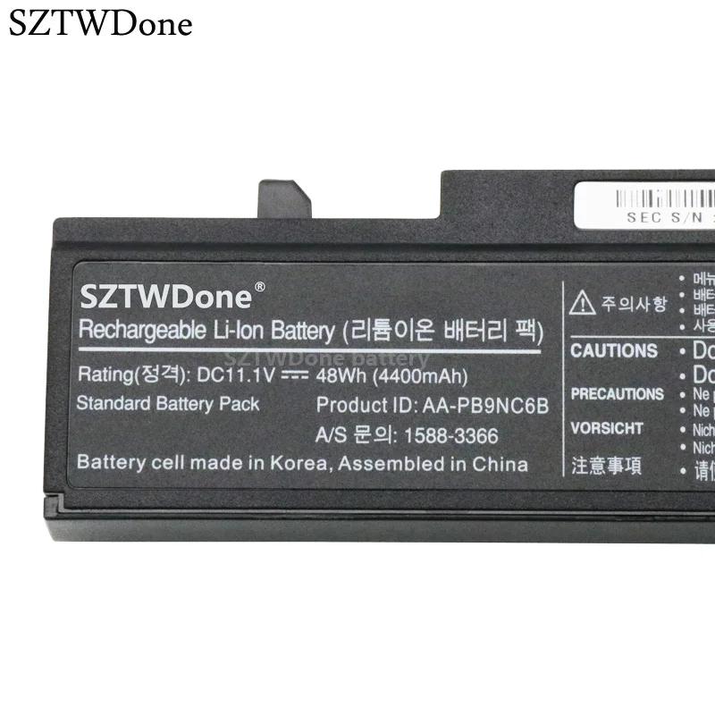 Фото Аккумулятор SZTWDone для ноутбука SAMSUNG NP350V5C, батарея для SAMSUNG NP350U5C, NP350E5C, NP355V5C, NP355V5X, NP300E5V, NP305E5A, NP300V5A, NP300E5A, NP300E5C №3
