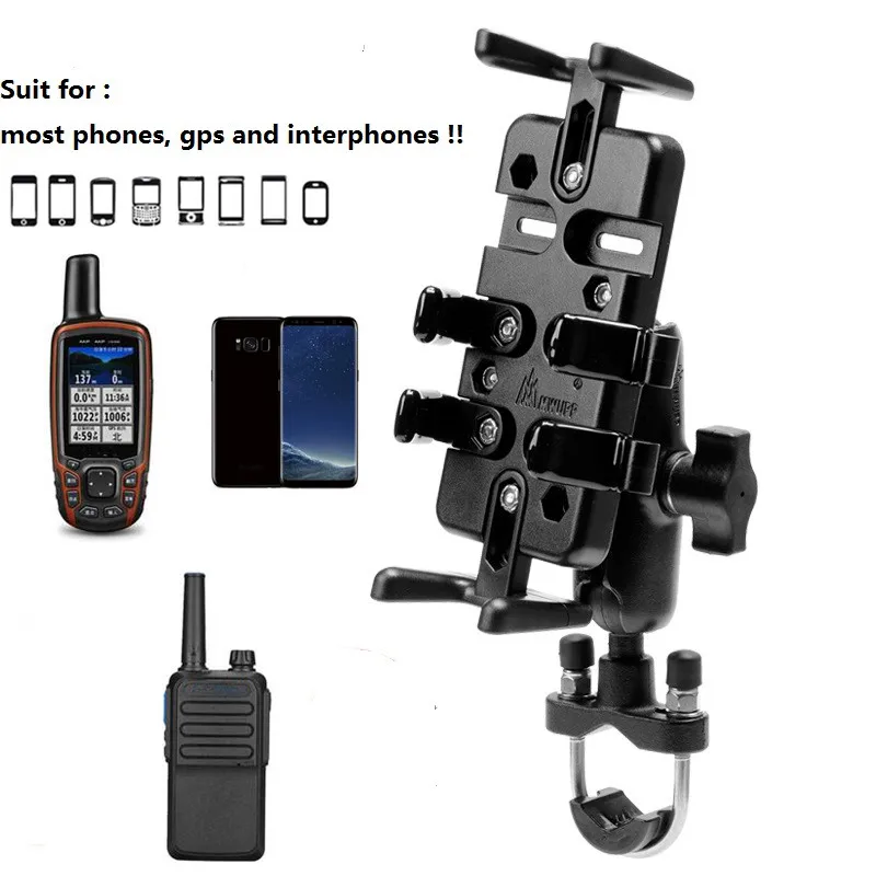 Алюминиевый u-образный болт, крепление на руль мотоцикла для Garmin, gps, карта 62, 64, 320, серия, для iPhone 8, 7, 6, 5, крепление для сотового телефона, для оперативной памяти