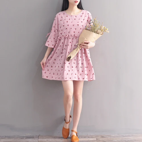 Япония Мода Мори девушка платья 2018 новые летние Для женщин опрятный сладкий