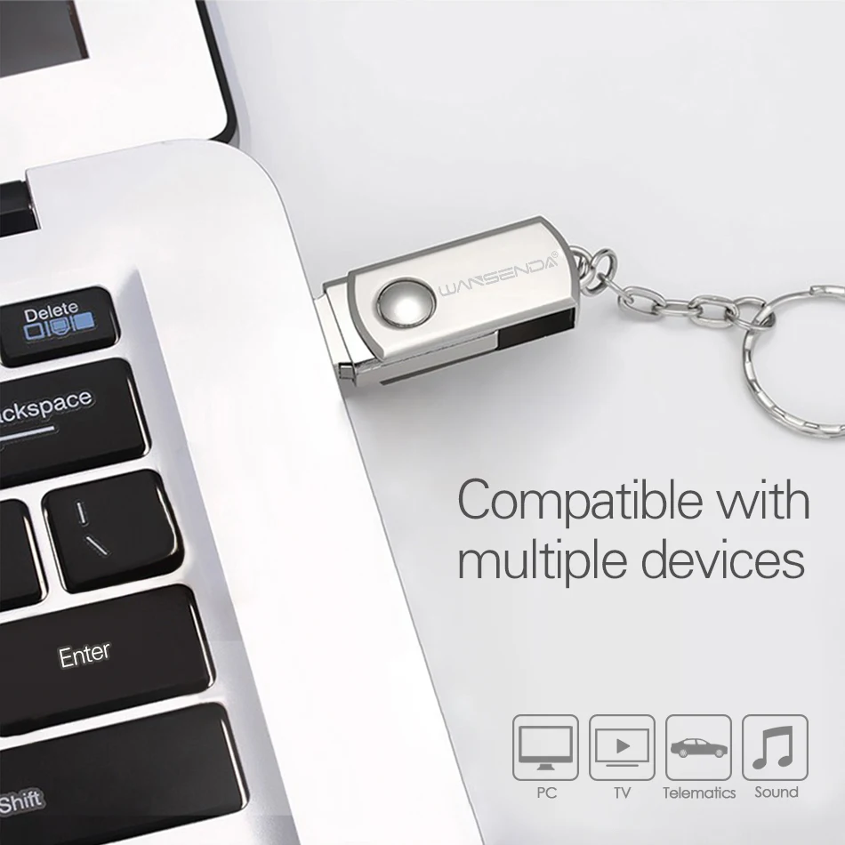 Новый WANSENDA USB 3 0 флэш накопитель Вращающаяся ручка 16 Гб оперативной памяти 32