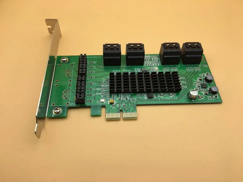 Плата расширения SATA3 PCI-E к SATA3.0 6 Гбит/с 8-портовый SATA HDD SSD контроллер карта чипа для