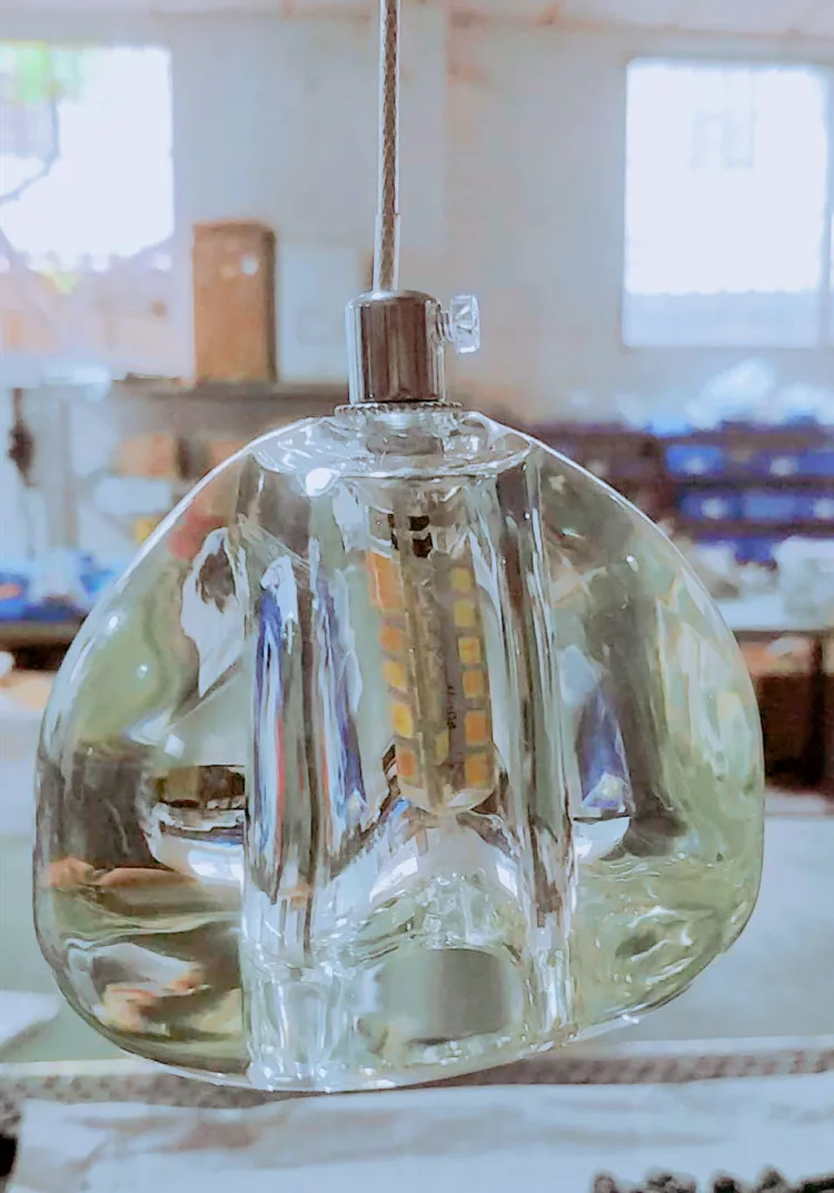 Нестандартный стеклянный шар светодиодная Подвесная лампа подвесной светильник