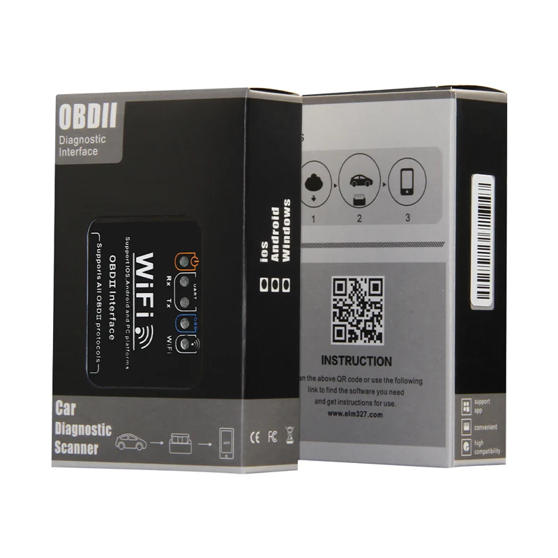 Elm327 V1.5 Wifi OBD2 автоматический сканер Диагностика автомобиля OBD 2 Elm 327 V1.5 Wi-Fi автомобильный диагностический инструмент с русскоязычным приложением OBD IOS