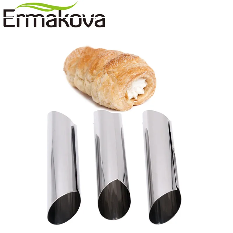 ERMAKOVA 3 шт./компл. нержавеющая сталь цилиндрические датские инструменты DIY формы