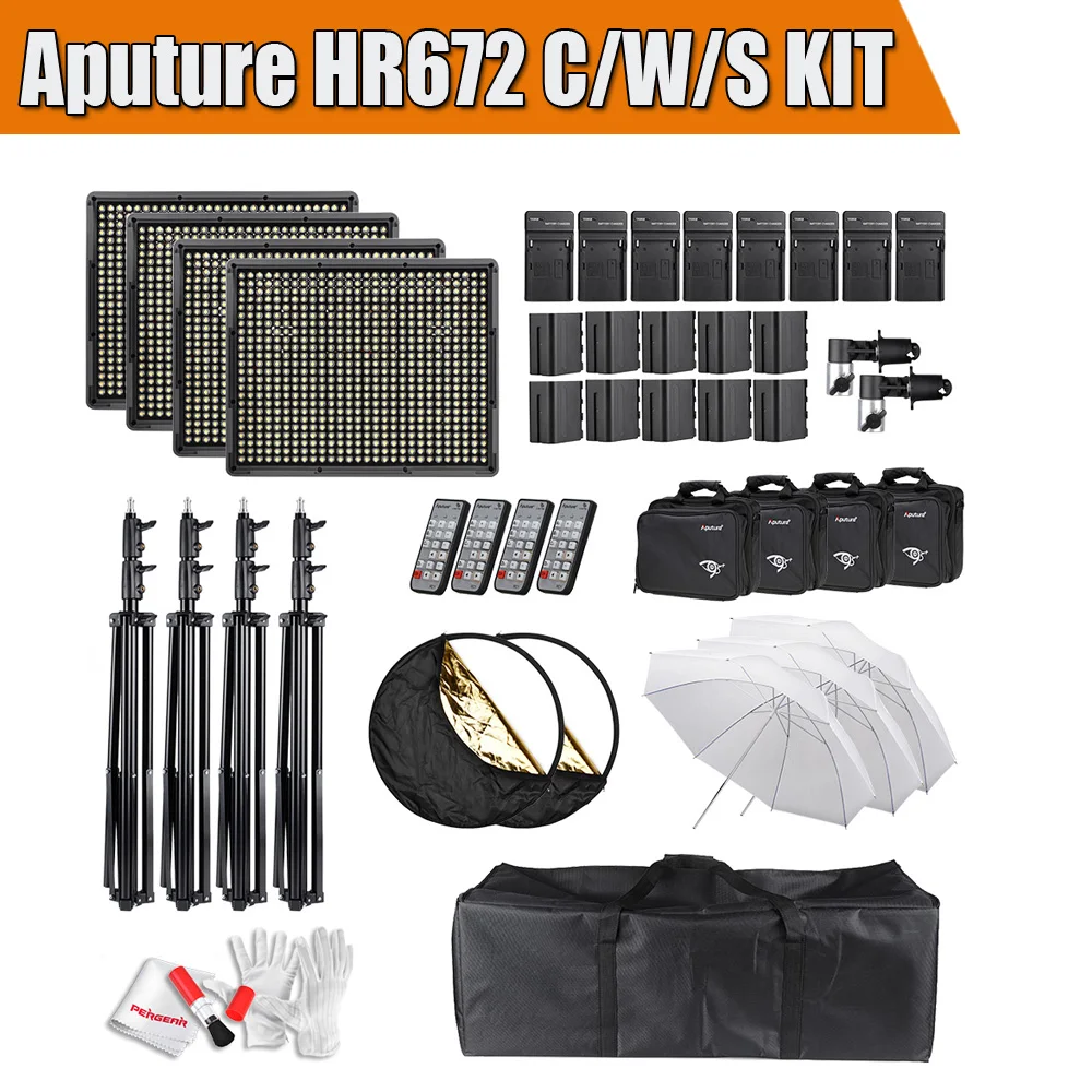 Aputure HR672 Серия комплект 2 шт. HR672W и HR672S HR672C затемненная Светодиодная панель для