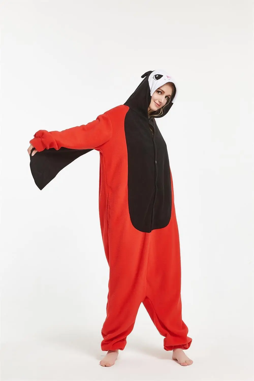 Warm Costumes Halloween Animal Adult Ladybug Onesie Unisex Insect Pajamas Romper Christmas Party Sleepwear|party costume|costume halloweenadult