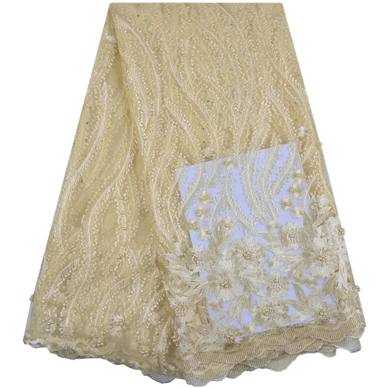 Лидер продаж 2019 африканская кружевная ткань Цветочная вышивка нигерийское