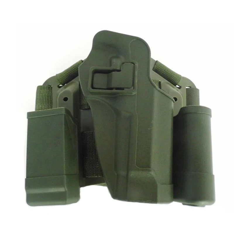 Green Тактическая кобура Beretta M9 92 96 для пистолетной ноги с журналом, сумка для пейнтбола, страйкбольного спорта, быстрая капельная кобура для переноски пистолета - Цвет: Green
