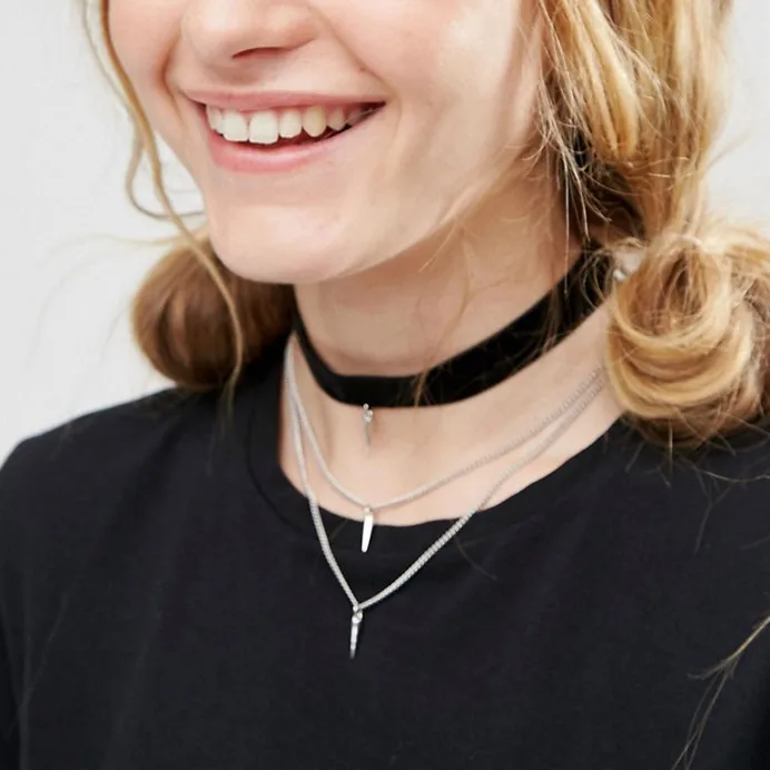 Женское Ожерелье-чокер с заклепками и кисточками цепочка в стиле стимпанк модное