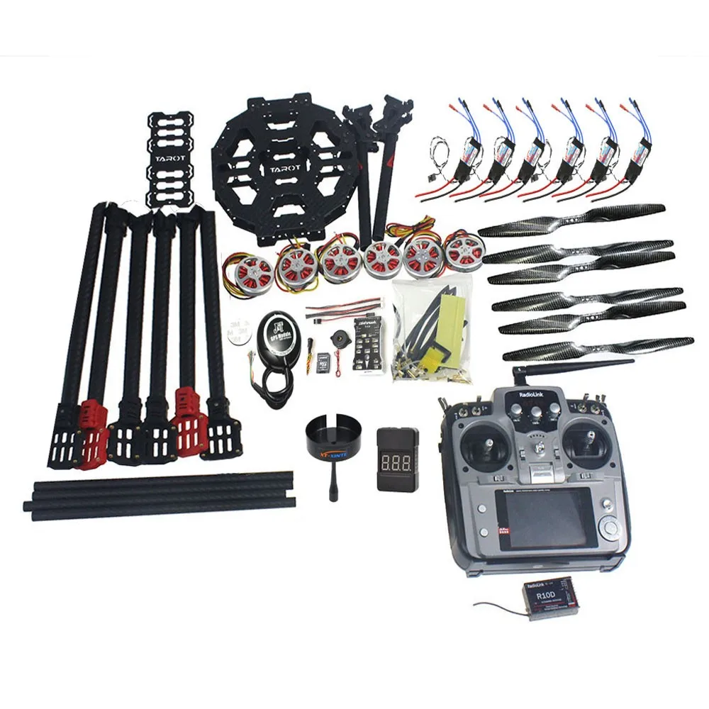 Полный комплект радиоуправляемого дрона Hexacopter ARF/PNP с рамой Таро FY690S 750KV