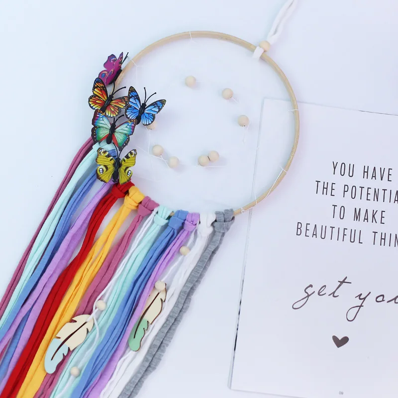 Настенный шатер с кисточками из мультфильма подвесная кровать бусинами