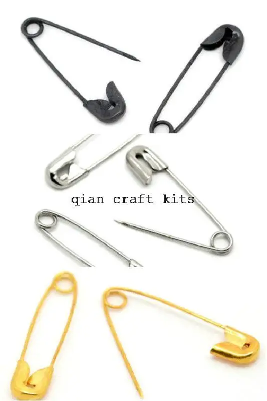 

3000pcs mix color gold,dull silver,black Tone Safety Pins Findings 20-23mmx5mm lead and nickle free or you pick color