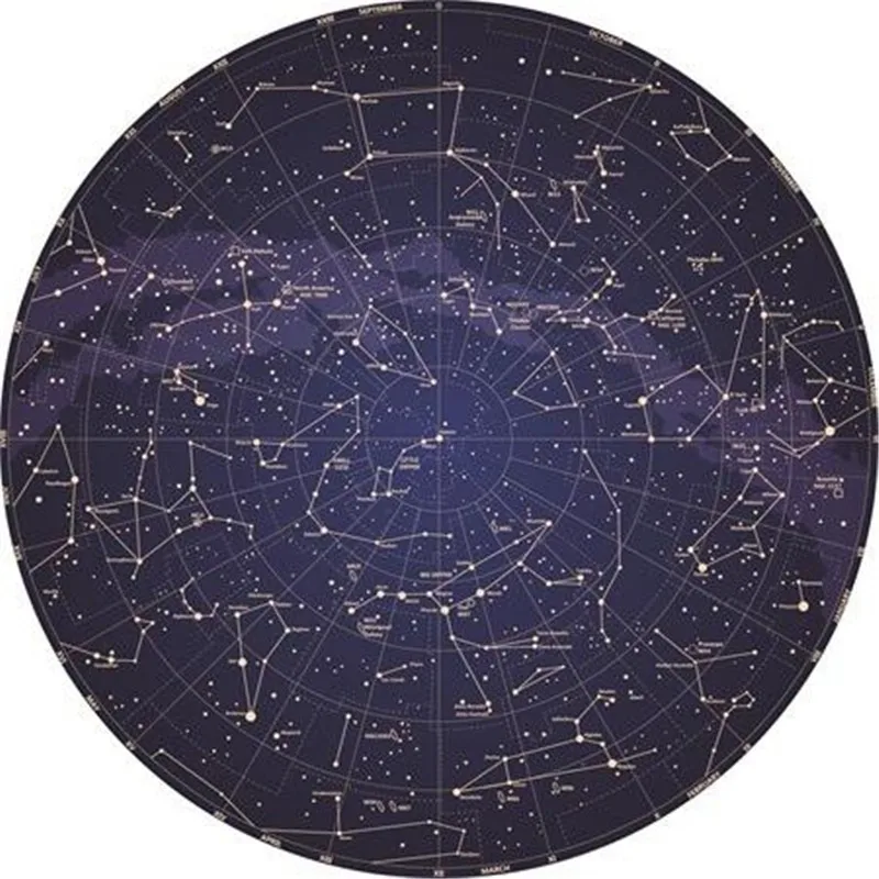 Круглый ковер Созвездие Astrolabe печатные мягкие ковры для гостиной Противоскользящий ковер стул напольный коврик для домашнего декора детская комната