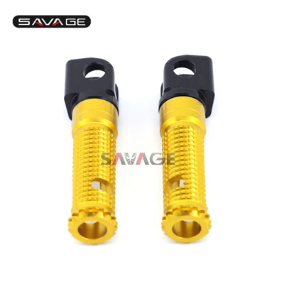 Передней Подножки для SUZUKI GSX-S 750 1000 1000F GSX-S1000-18, GSR 750 2011- мотоциклист адаптер подножки - Цвет: Gold