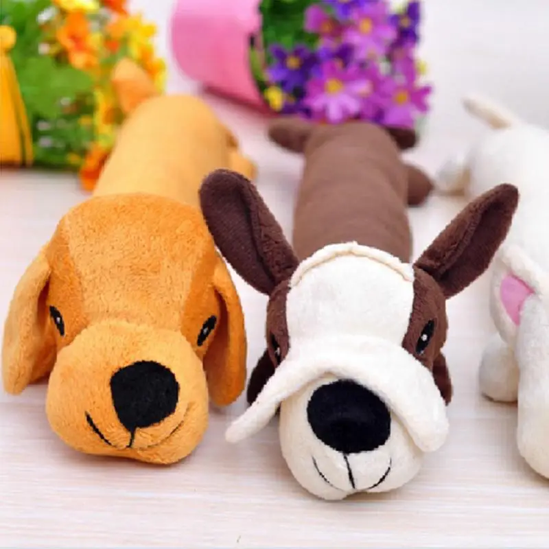 Рождество Pet щенок Плюшевые Звук Пёс из мультфильма Форма жевать игрушка