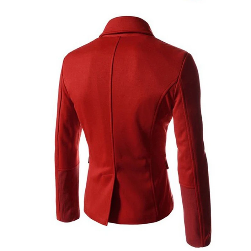 2018 Chaqueta Vestir Hombre для мужчин s Англия Стиль Блейзер Masculino однотонный пиджак Slim Fit