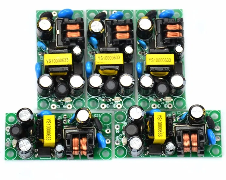 SUNYIMA 5 шт. 110/220 dc-двигатель, напряжение 90~ 240V 5 Вт 1A переменного тока в постоянный 5V DC преобразователя постоянного тока адаптер светодиодный Мощность коммутации для "сделай сам"
