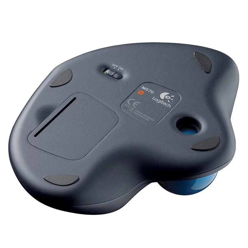 Беспроводная мышь Logitech M570 с оптическим трекболом 2 4 ГГц 1000DPI эргономичная для