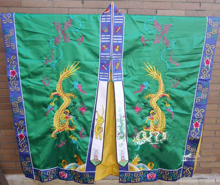 8 цветов черный/белый/синий даосский стиль cassock вышитый дракон даосизм костюмы