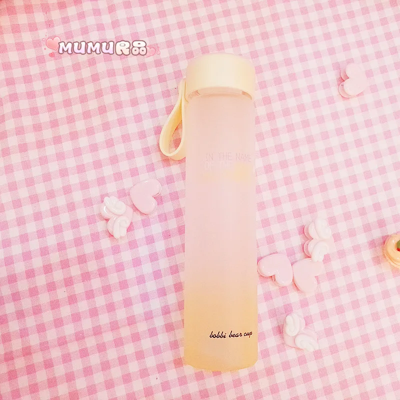 B 450ml 1 шт., захватывающая карта из стекла сакуры, цветная фигурка Сейлор Мун, три цвета, ручная бутылка с пластиковой крышкой, игрушки, новинка 450 мл - Цвет: B 450ml