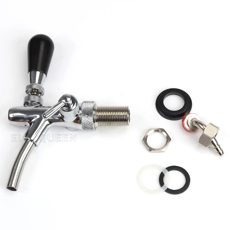 Кран для пива регулируемый кран с хромированным покрытием контроль потока