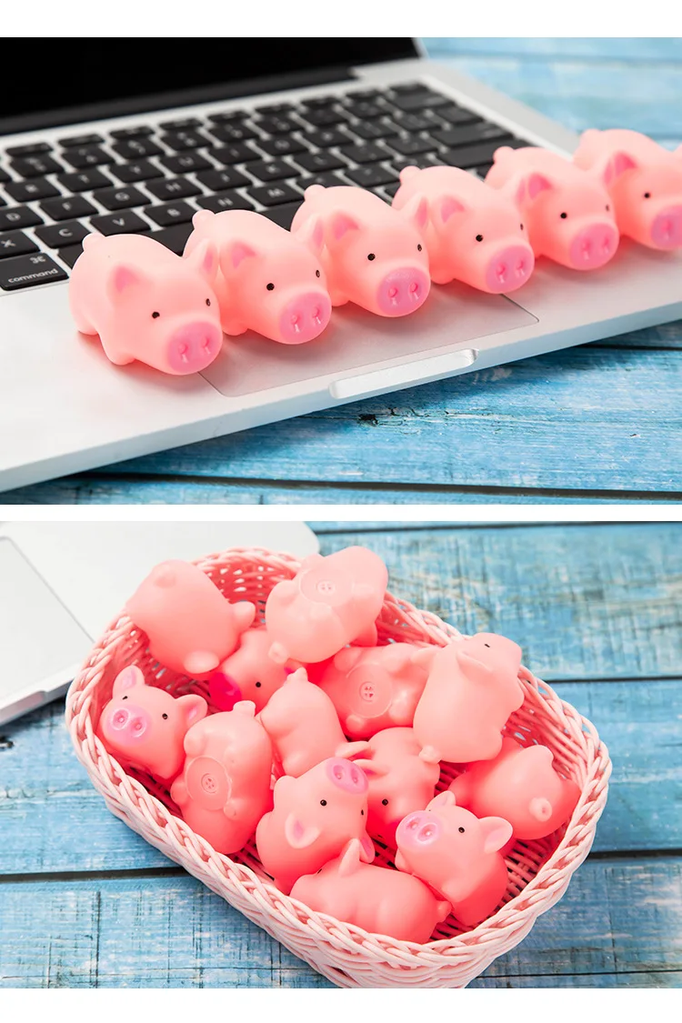 3 шт. сжимаются милые розовые свиньи Kawaii животные медленно поднимающиеся Игрушки Анти-strss розыгрыши детские мягкие игрушки для снятия стресса