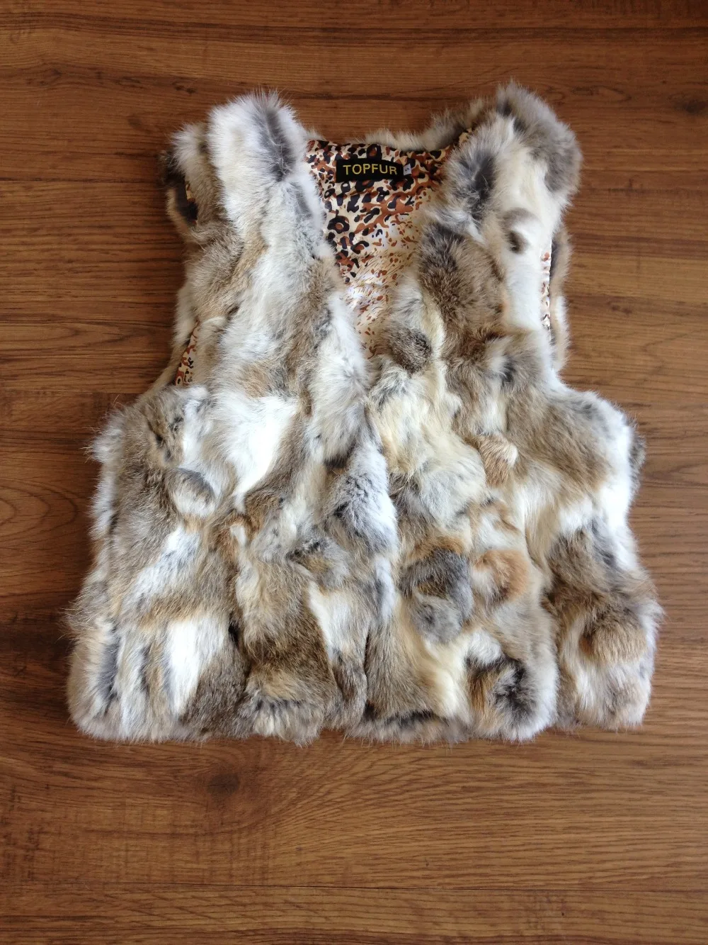 Новый Бесплатная доставка настоящий натуральный кролик женский меховой жилет