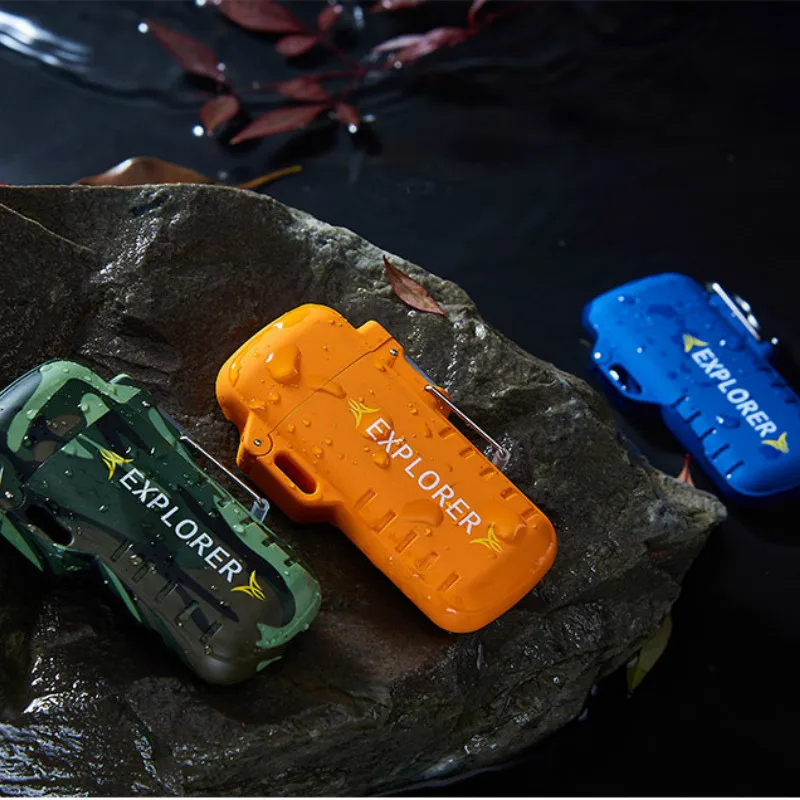 Водонепроницаемая USB плазменная Зажигалка двойная дуга для отдыха на открытом