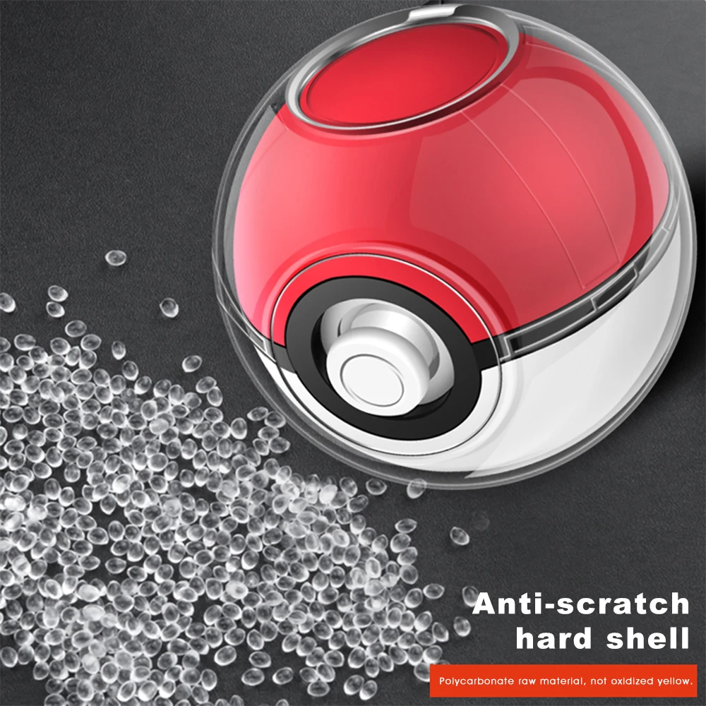 Жесткий чехол с кристаллами для Poke Ball прозрачный защитный Pokeball Plus Nintendo Switch |