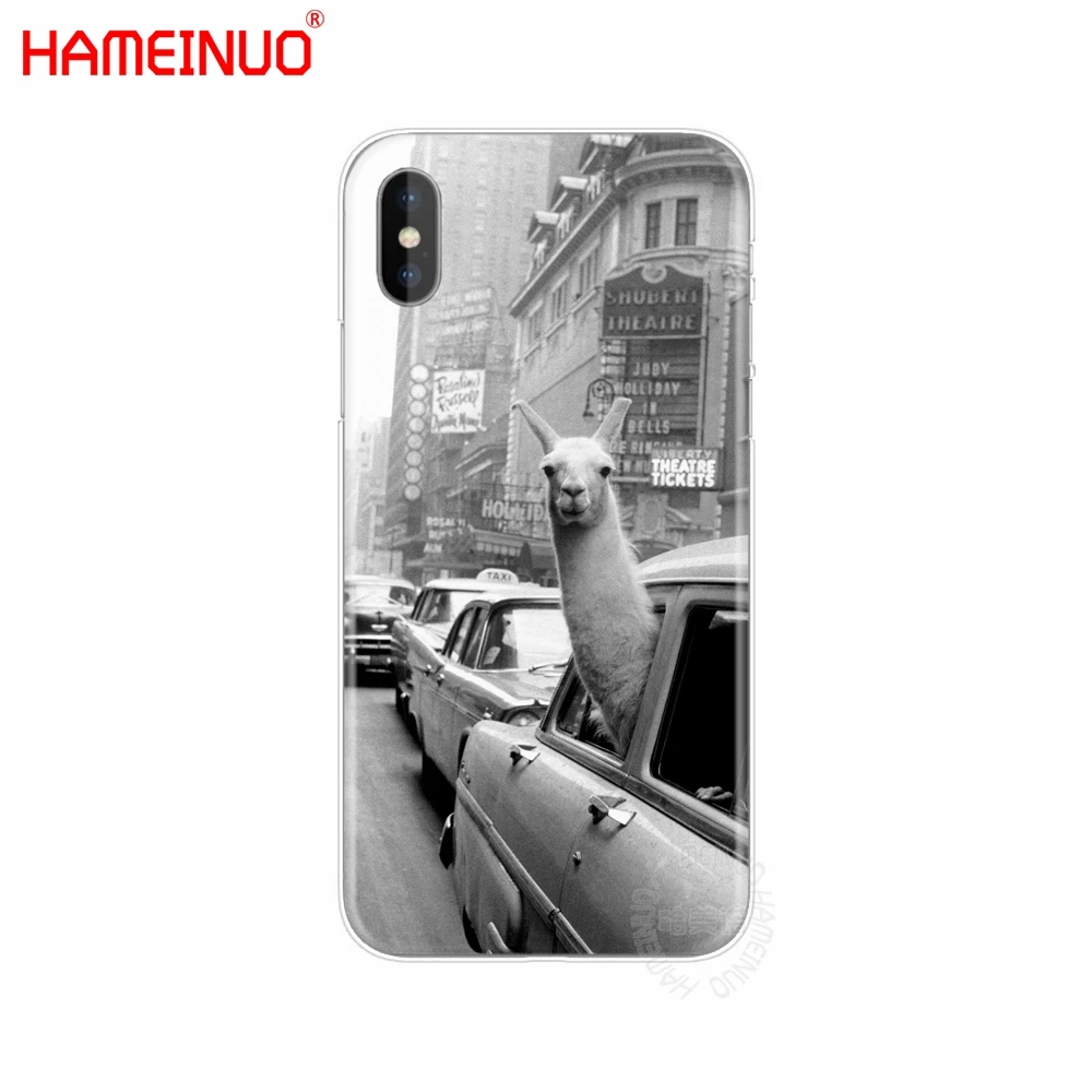 HAMEINUO милый Альпака Рождество чехол для мобильного телефона iphone X 8 7 6 4 4S 5 5S SE 5c 6s plus - Цвет: 40408