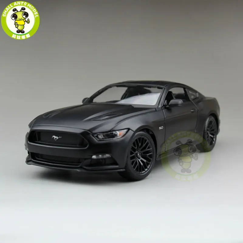 1:18 Ford Mustang GT 5,0 литая модель автомобиля для подарков коллекция хобби матовый черный maisto