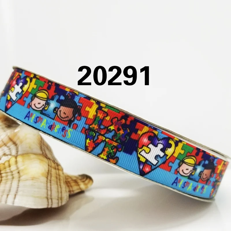 50 ярдов мультфильм напечатанный grosgrain ленты 20291 - Цвет: 20291